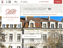 Tablet Screenshot of chateau-de-la-dame-blanche.fr
